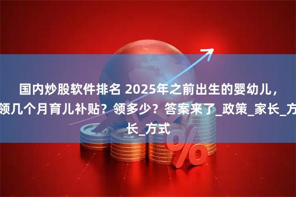 国内炒股软件排名 2025年之前出生的婴幼儿，能领几个月育儿补贴？领多少？答案来了_政策_家长_方式